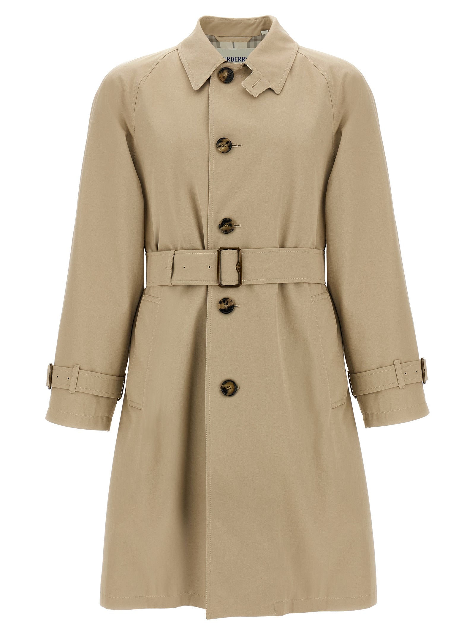 Abrigo Burberry de algodón beige