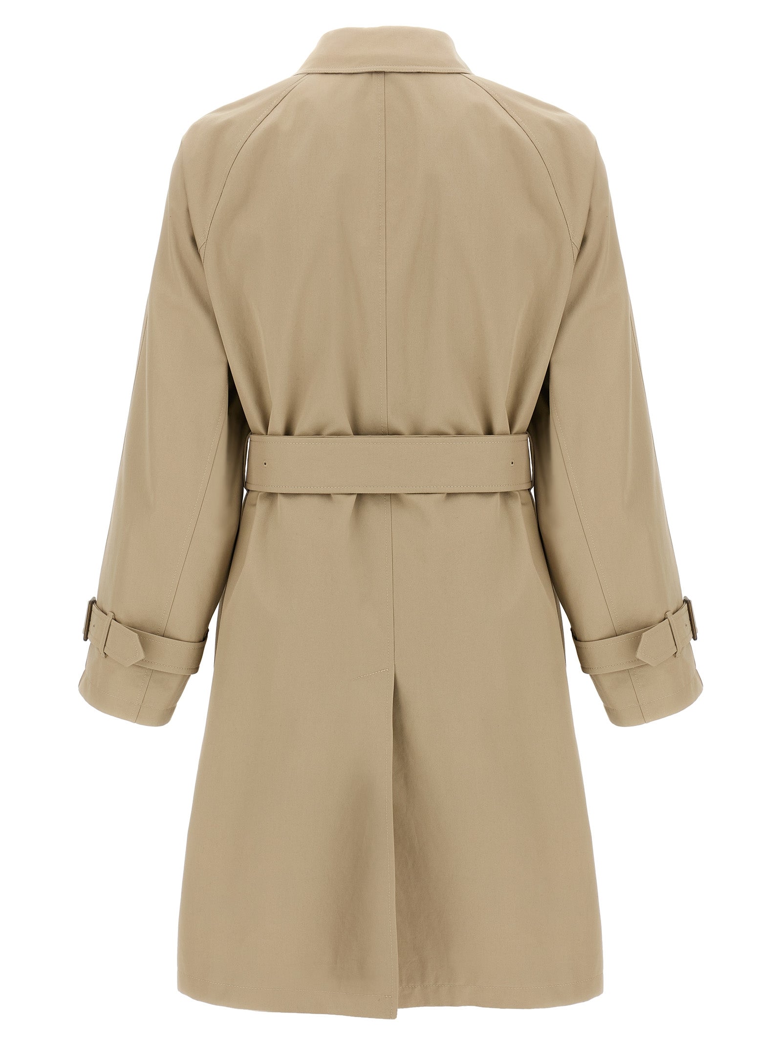 Abrigo Burberry de algodón beige