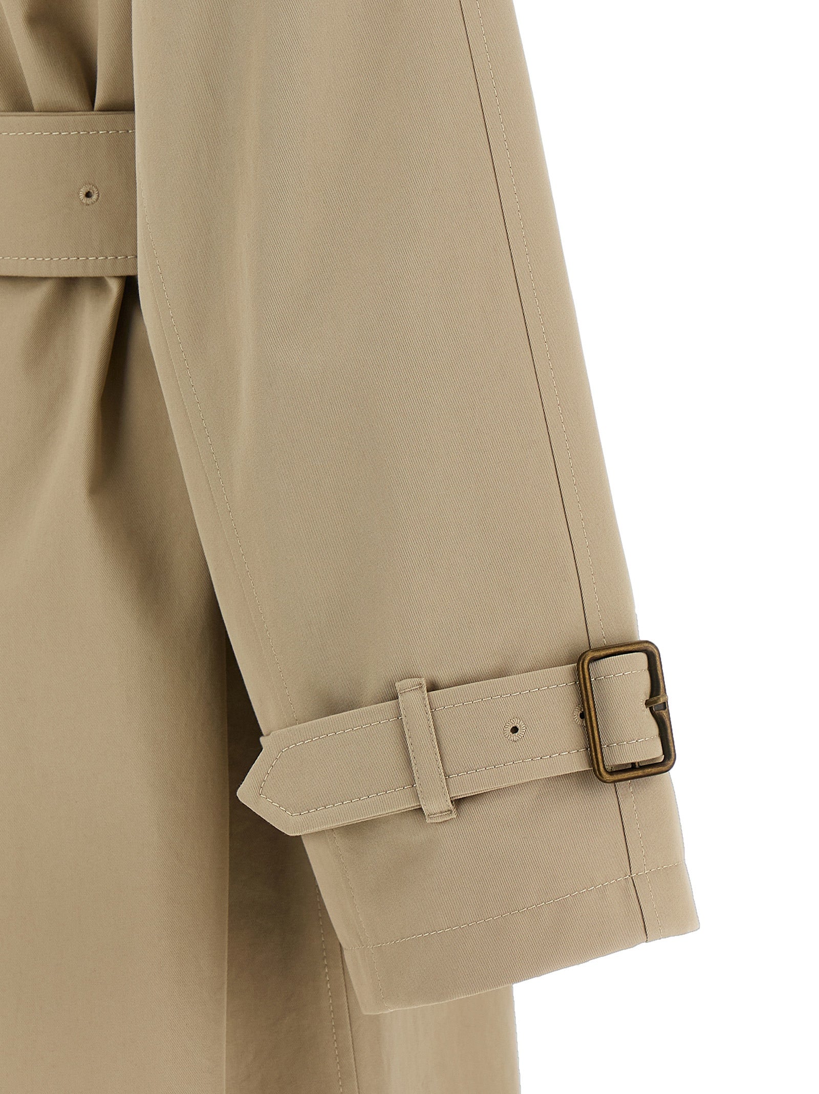 Abrigo Burberry de algodón beige