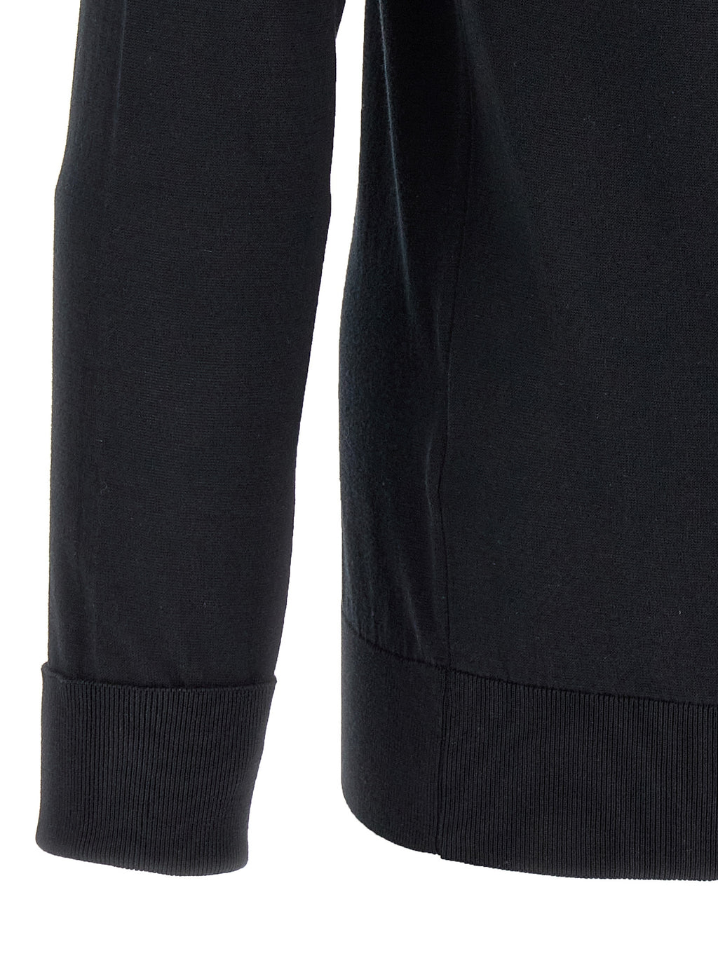 JOHN SMEDLEY Black Cotton Polo Shirt
