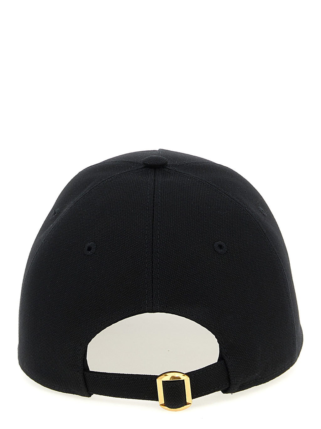 Gorra de algodón negra Valentino Garavani (gorra de béisbol)