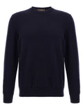 ZANONE Blue Virgin Wool Cardigan