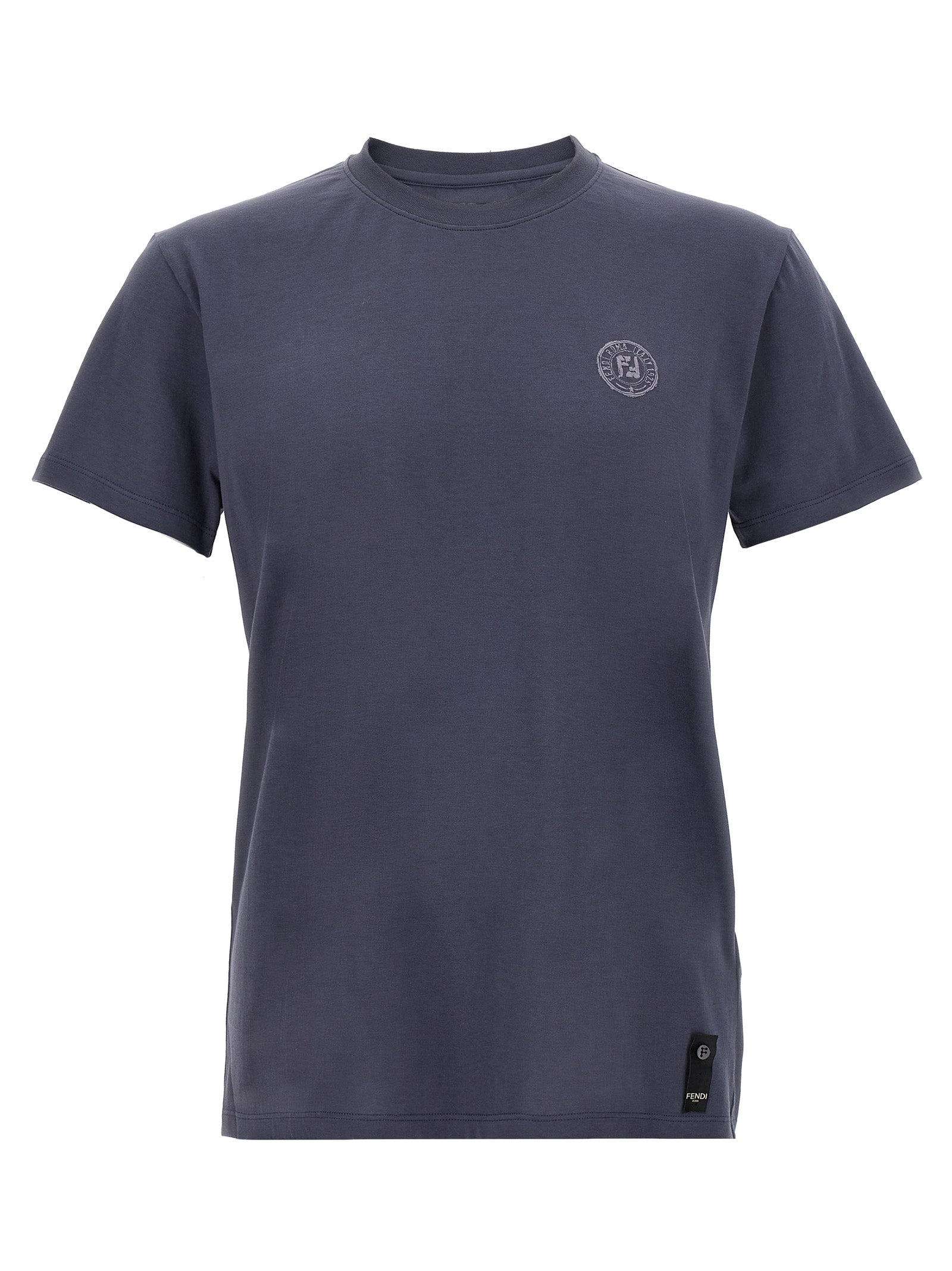 Camiseta Fendi azul de algodón