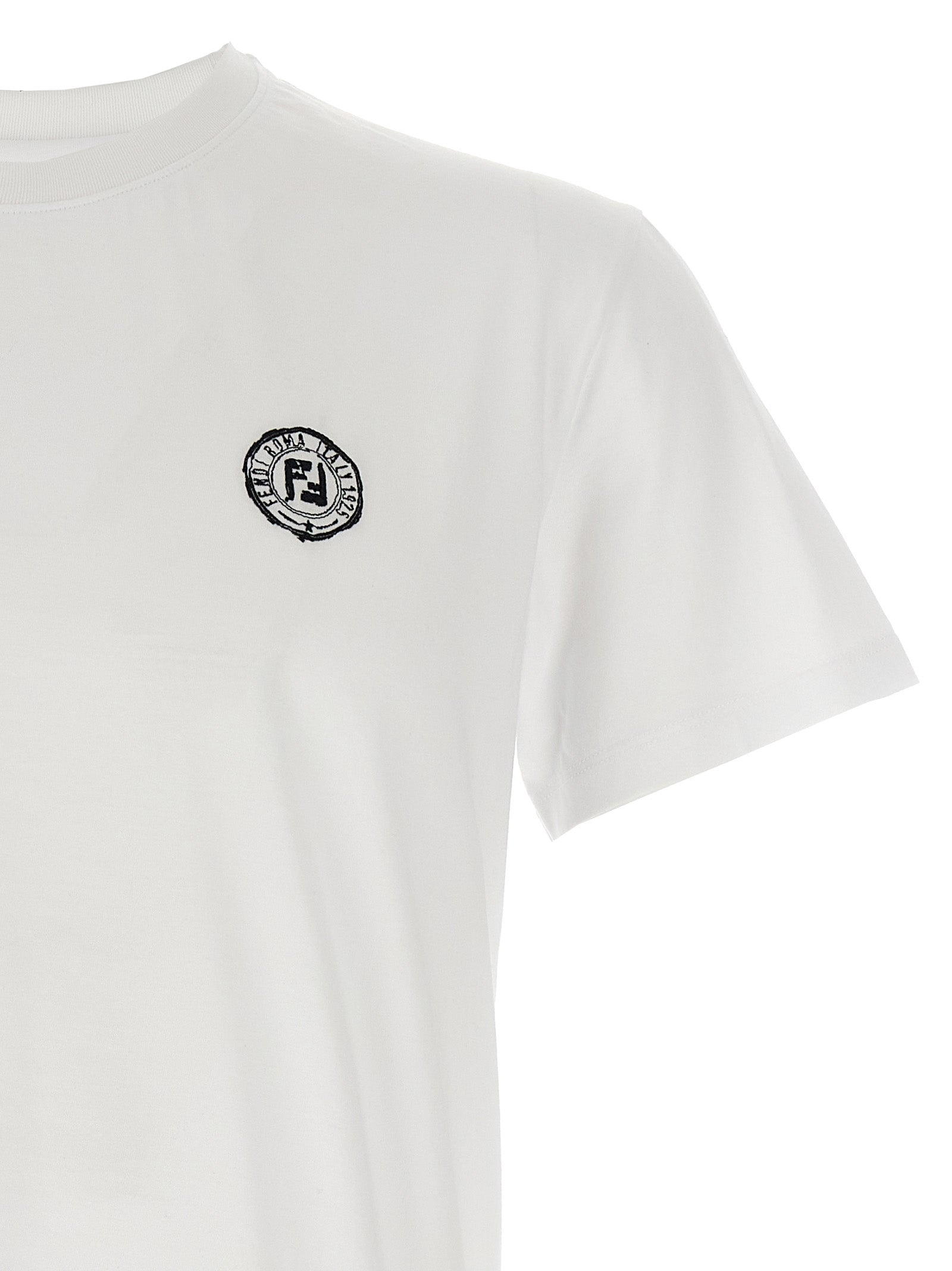 Camiseta Fendi de algodón blanca