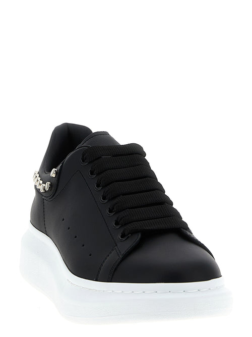 Baskets Chunky Alexander McQueen en cuir de veau noir