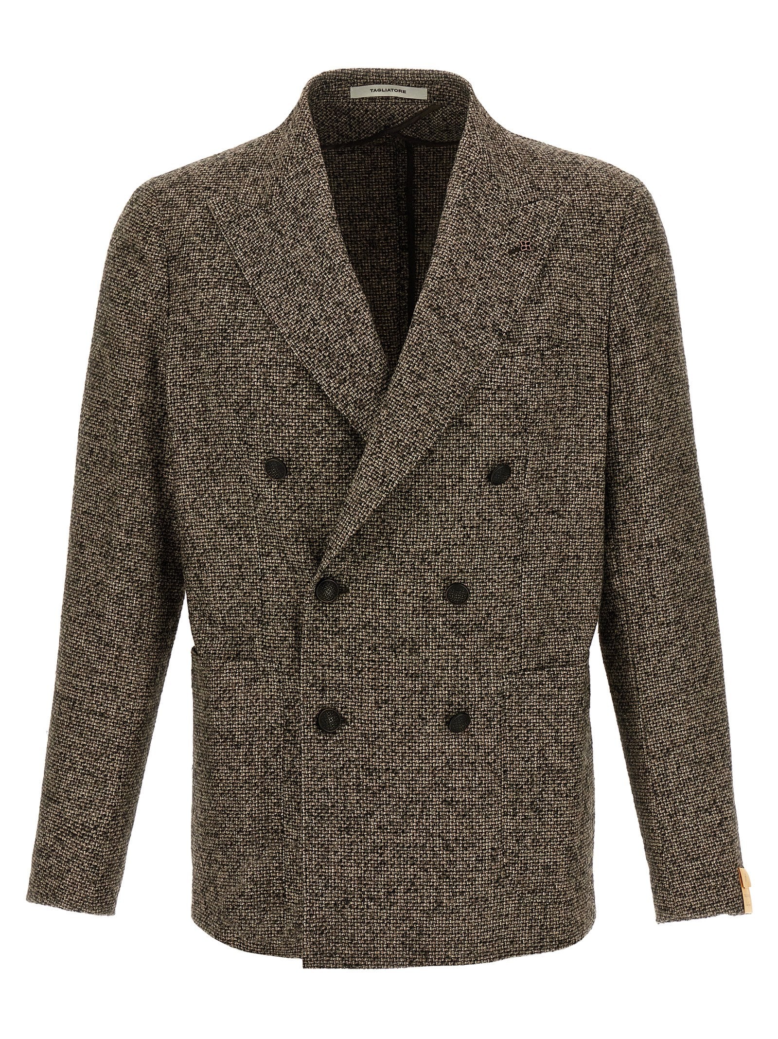Blazer de lana virgen marrón Tagliatore