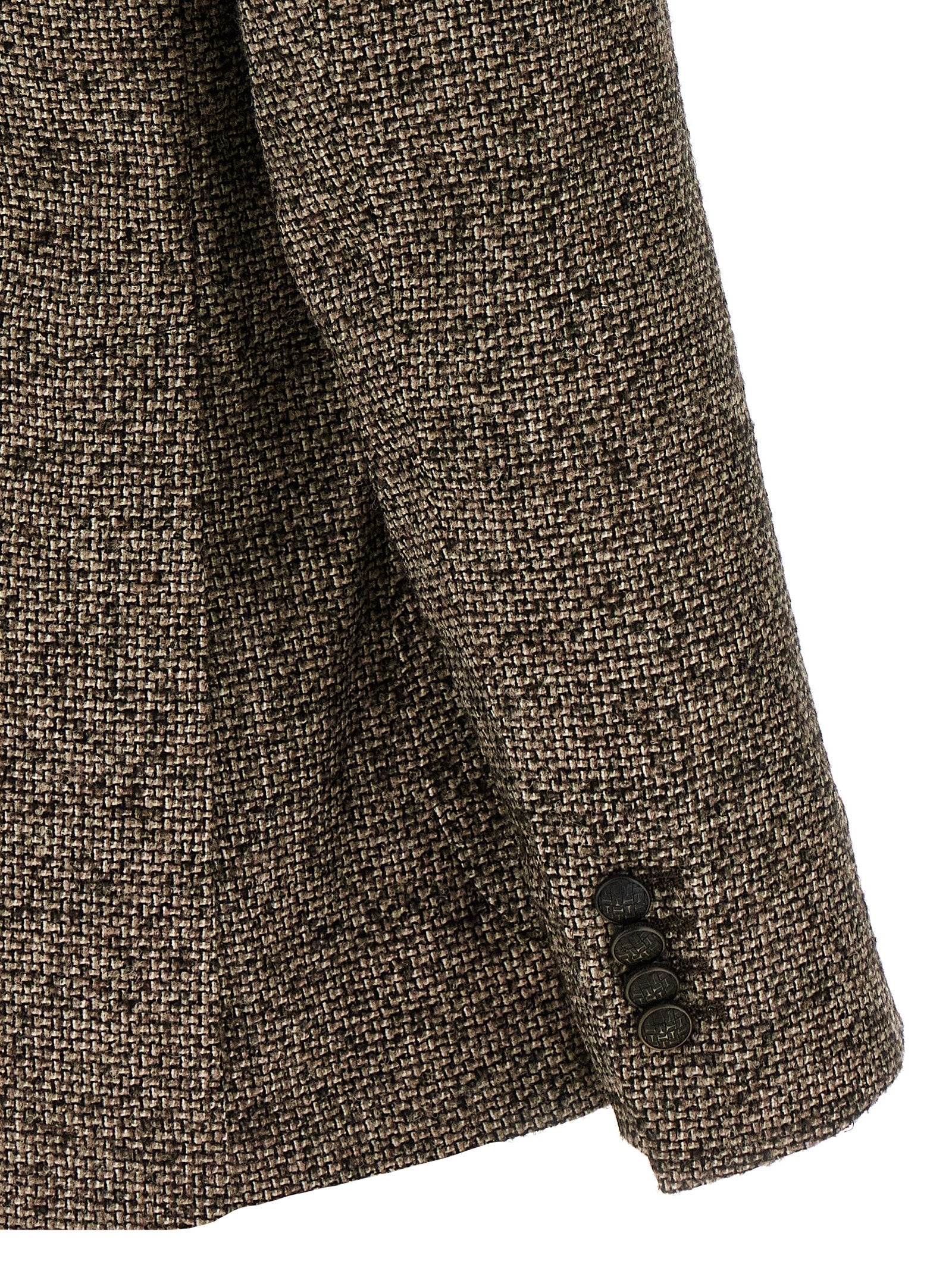 Blazer de lana virgen marrón Tagliatore