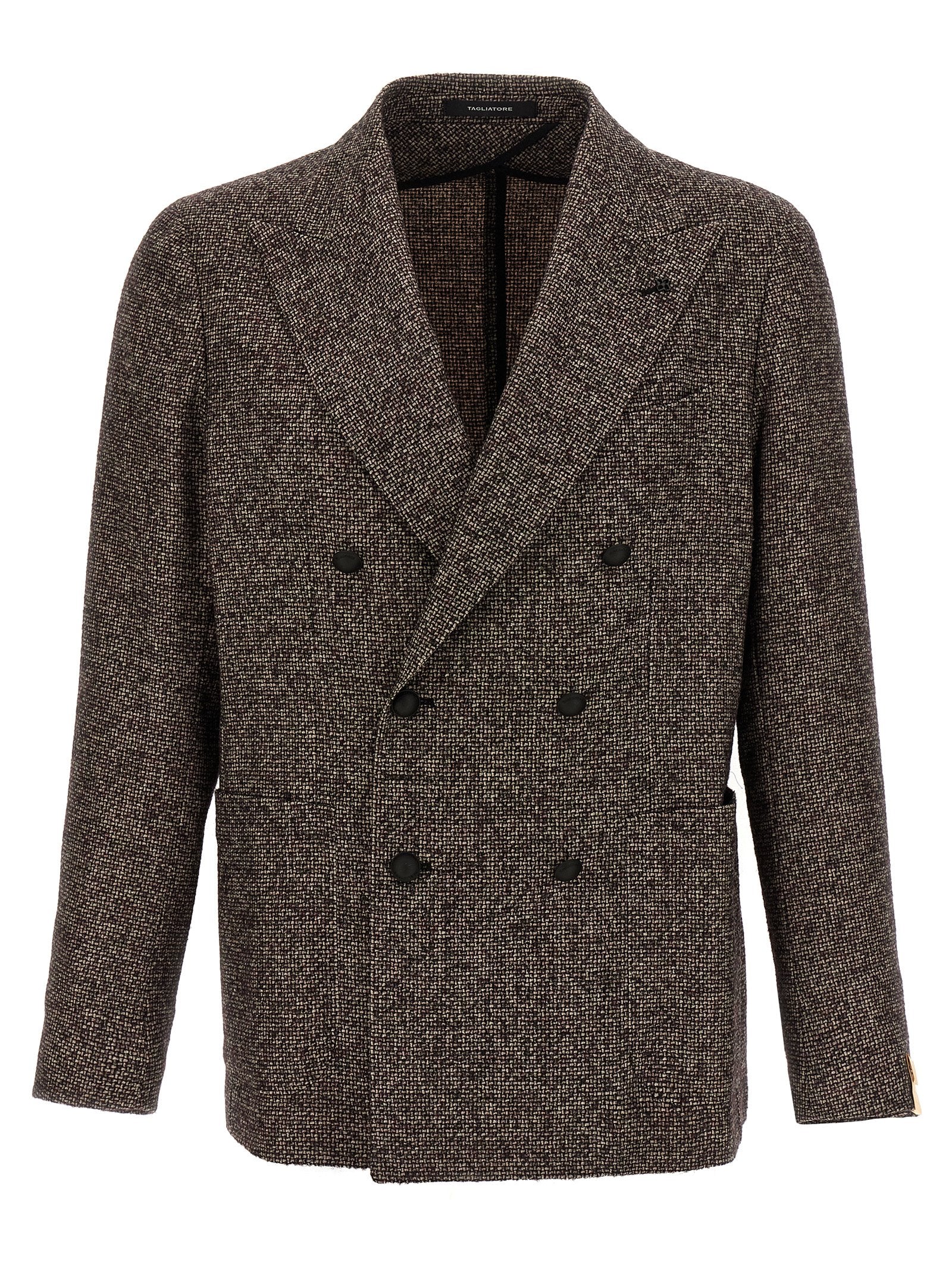 Blazer marrón de lana virgen Tagliatore