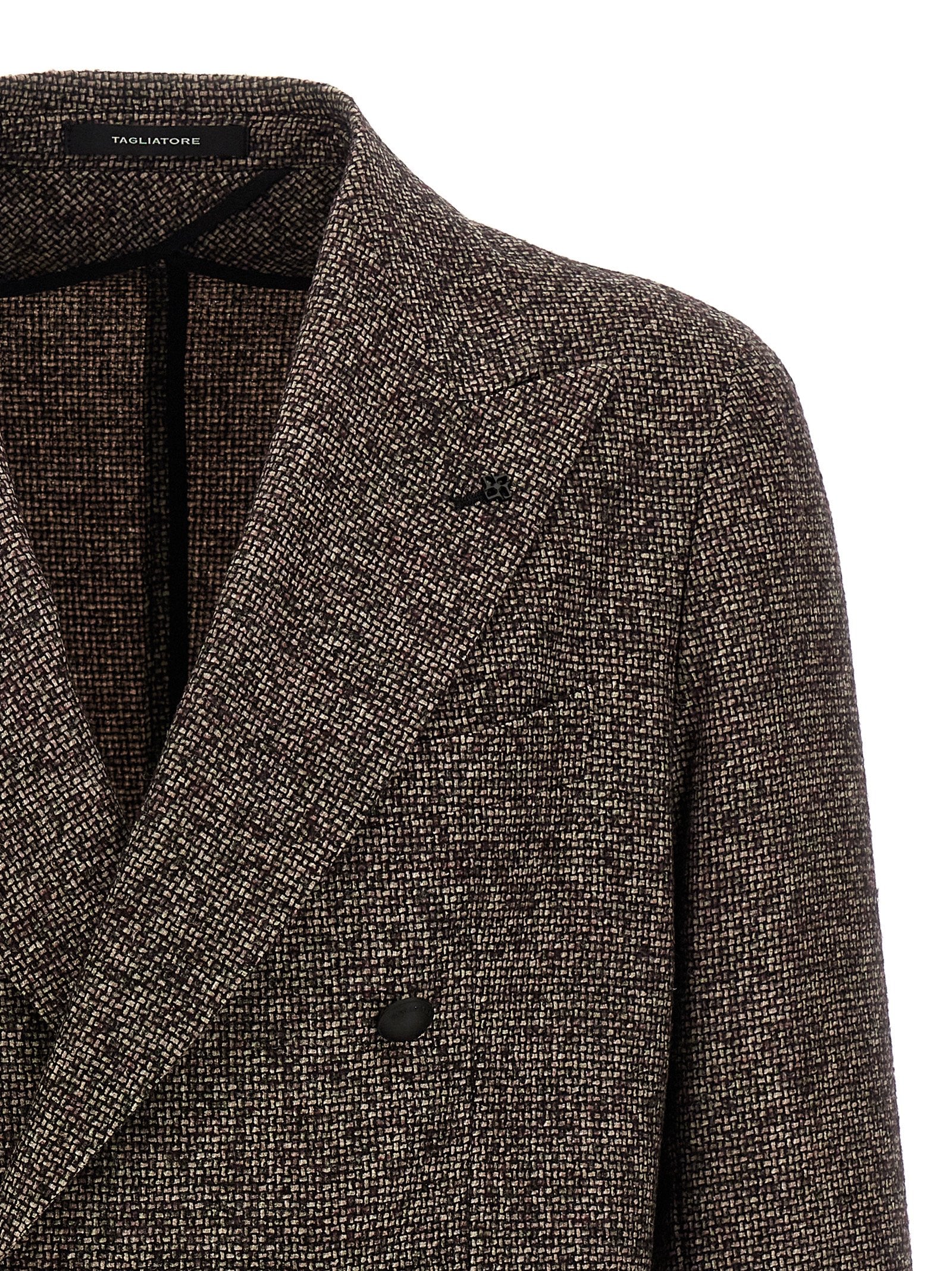 Blazer marrón de lana virgen Tagliatore