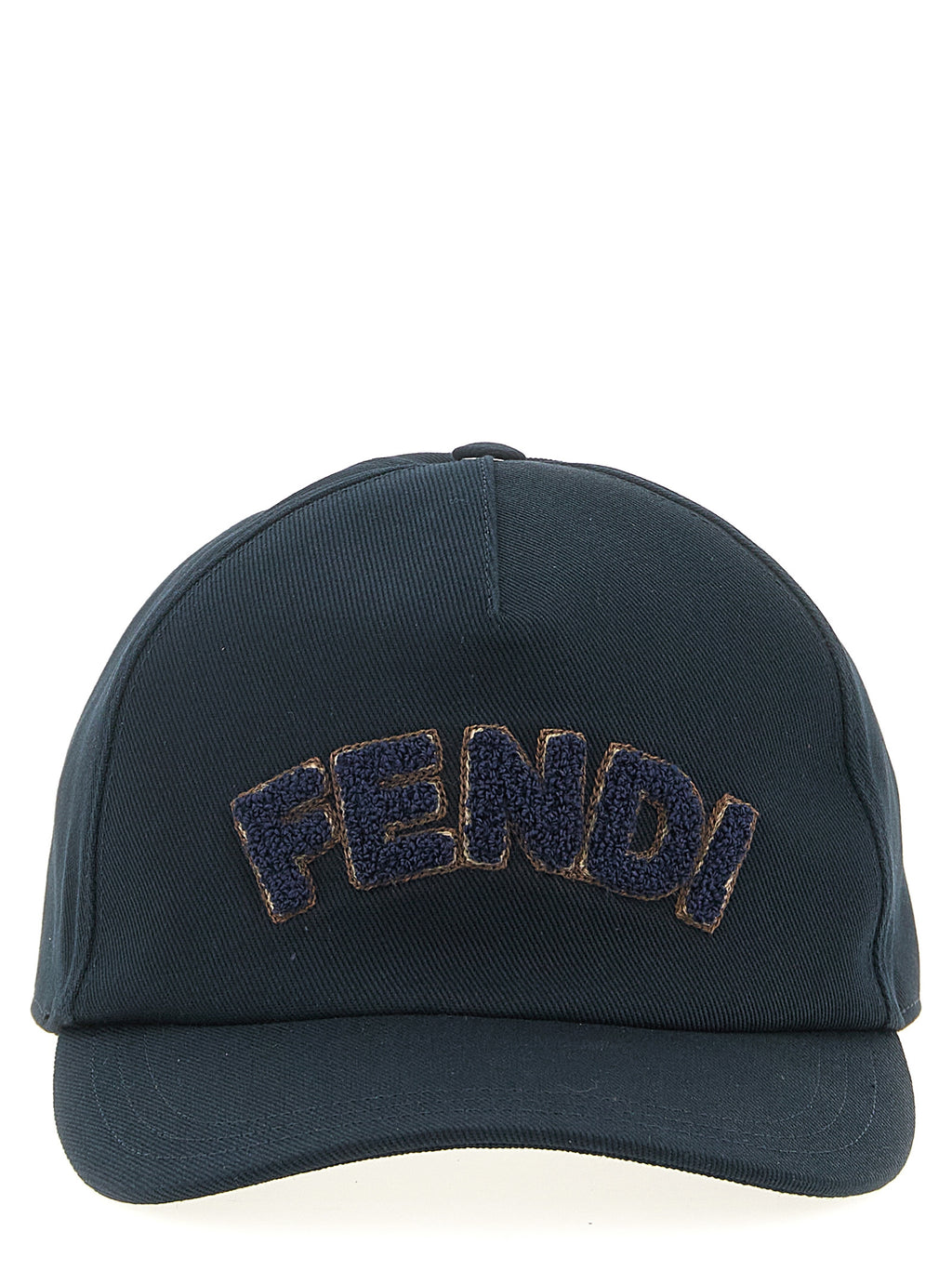 Gorra de algodón azul Fendi (gorra de béisbol)