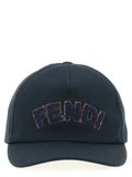 Gorra de algodón azul Fendi (gorra de béisbol)