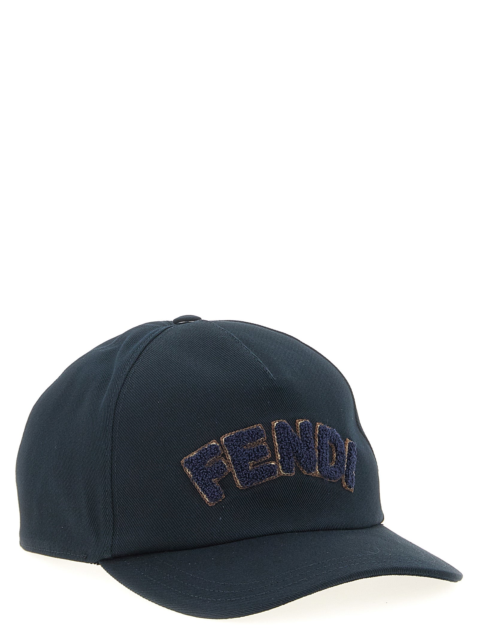 Gorra de algodón azul Fendi (gorra de béisbol)