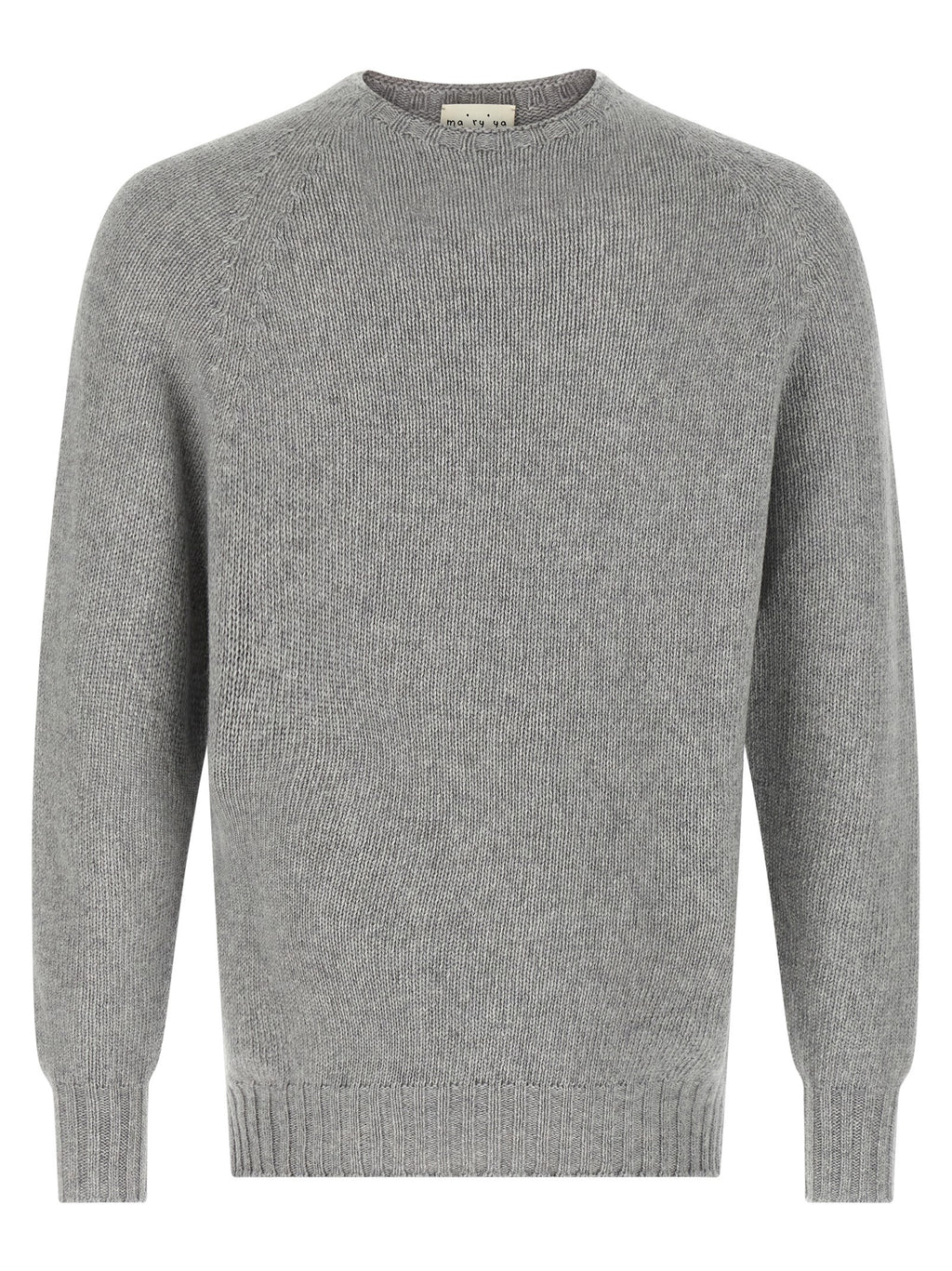 MA'RY'YA Gray Virgin Wool Cardigan