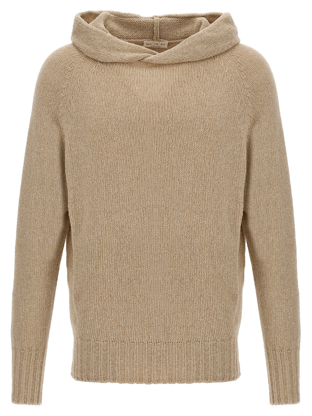 MA'RY'YA Beige Virgin Wool Cardigan