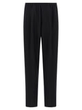CELLAR DOOR Black Wool Casual Pants