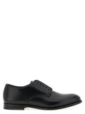 Doucal's Black Calfskin Oxfords And Derbies