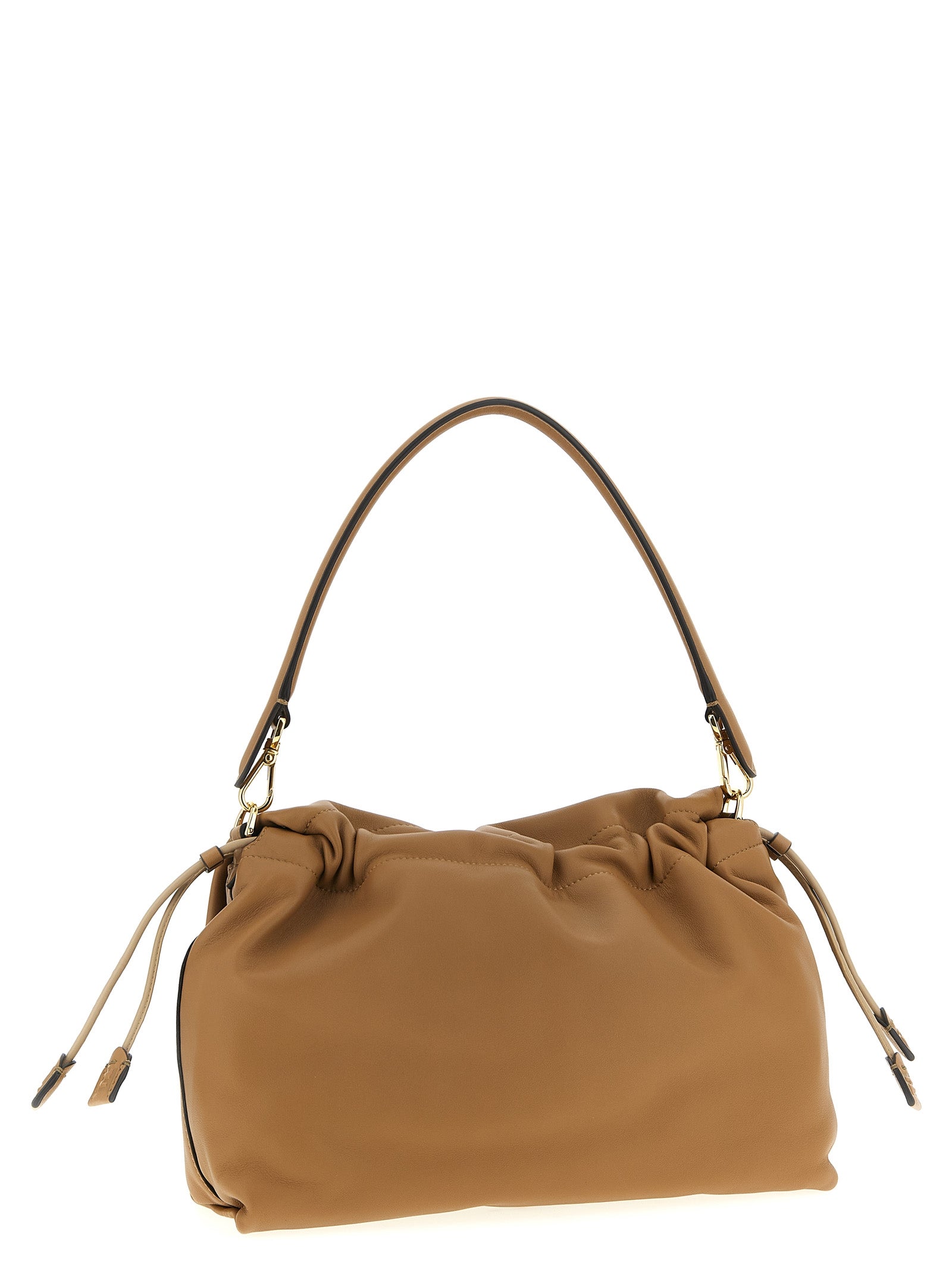 Bolso de hombro Fendi de cuero de cordero beige