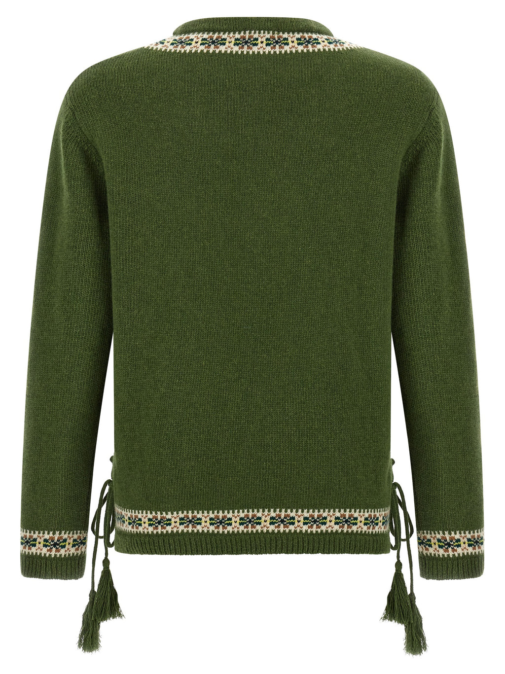 BODE Bicolor Virgin Wool Cardigan