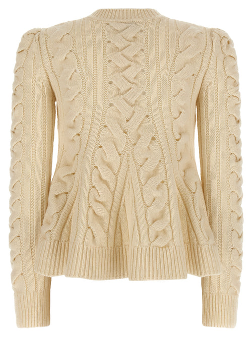 Gilet en Laine Beige Alexander McQueen