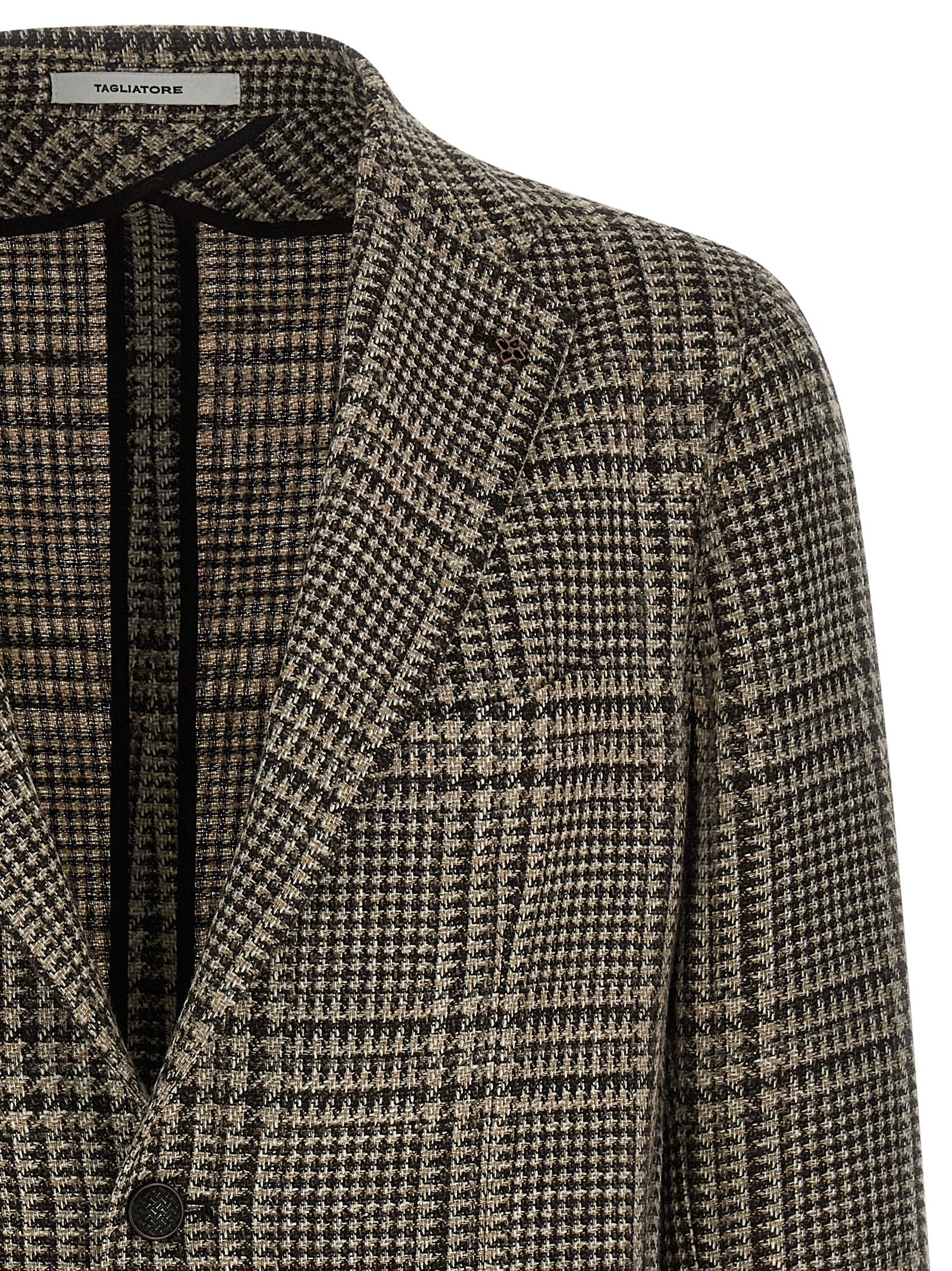 Blazer de lana virgen marrón Tagliatore