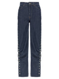 ROTATE BIRGER CHRISTENSEN Blue Cotton Jeans Denim