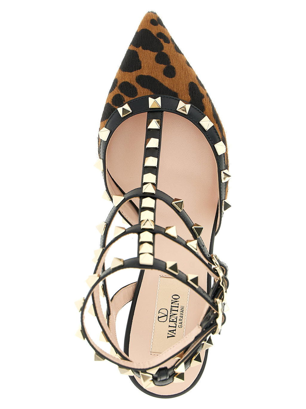 Zapatos de tacón medio Valentino Garavani de piel de becerro multicolor