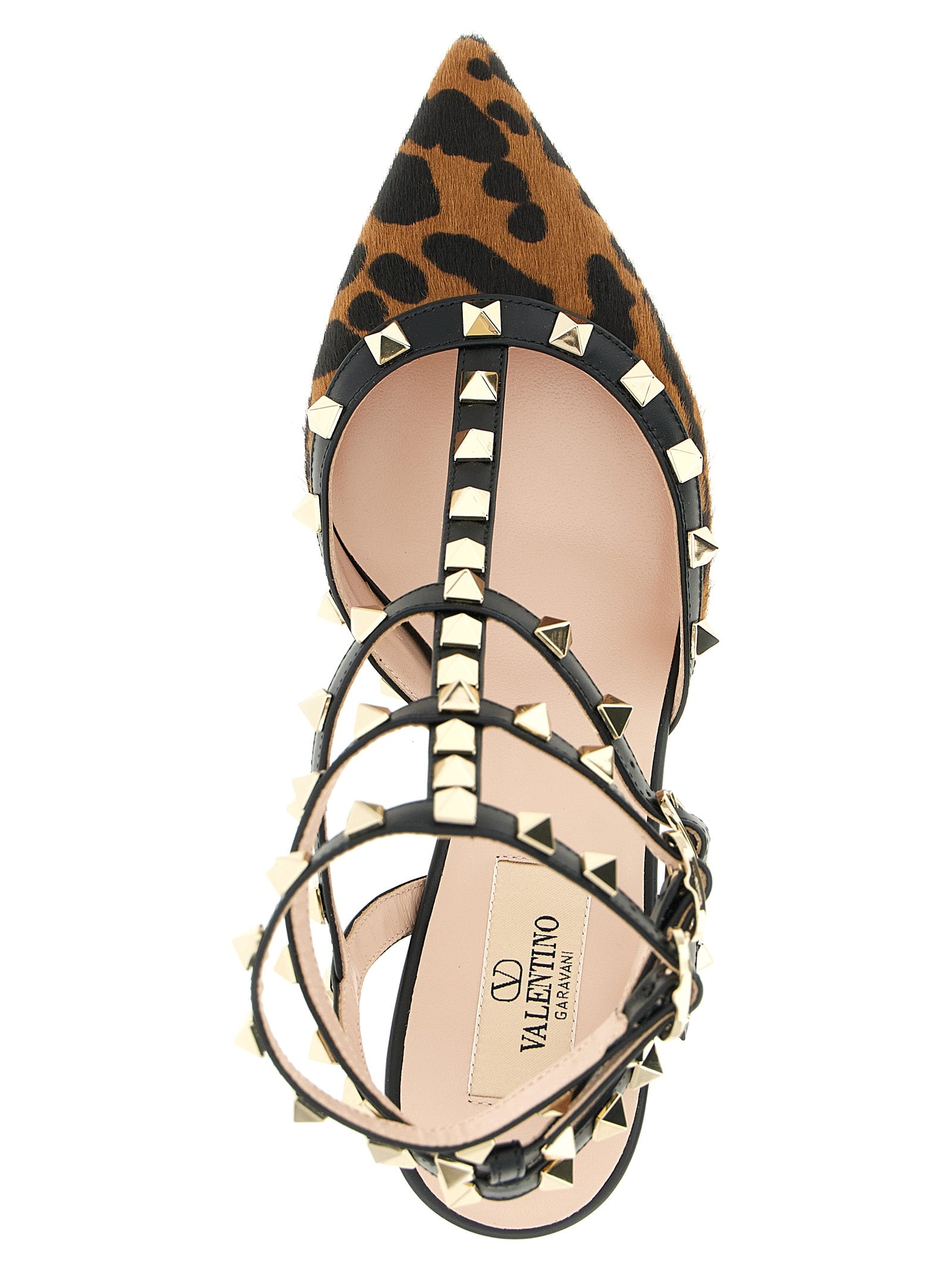 Zapatos de tacón medio Valentino Garavani de piel de becerro multicolor