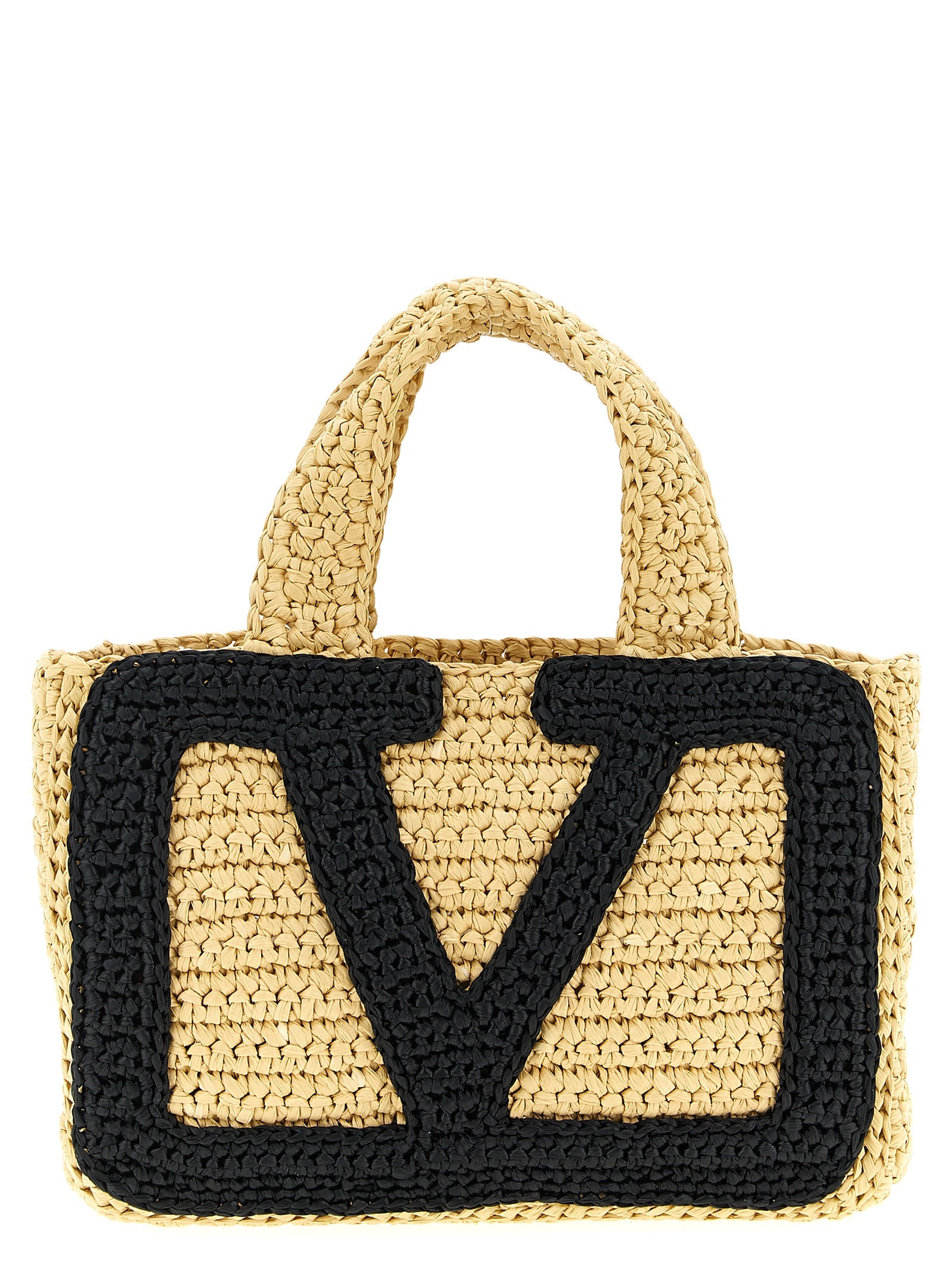 Bolso tote Valentino Garavani negro de viscosa