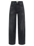 Haikure Black Cotton High-Waisted Jean