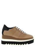 Sandalias de cuña Stella McCartney beige de polietileno