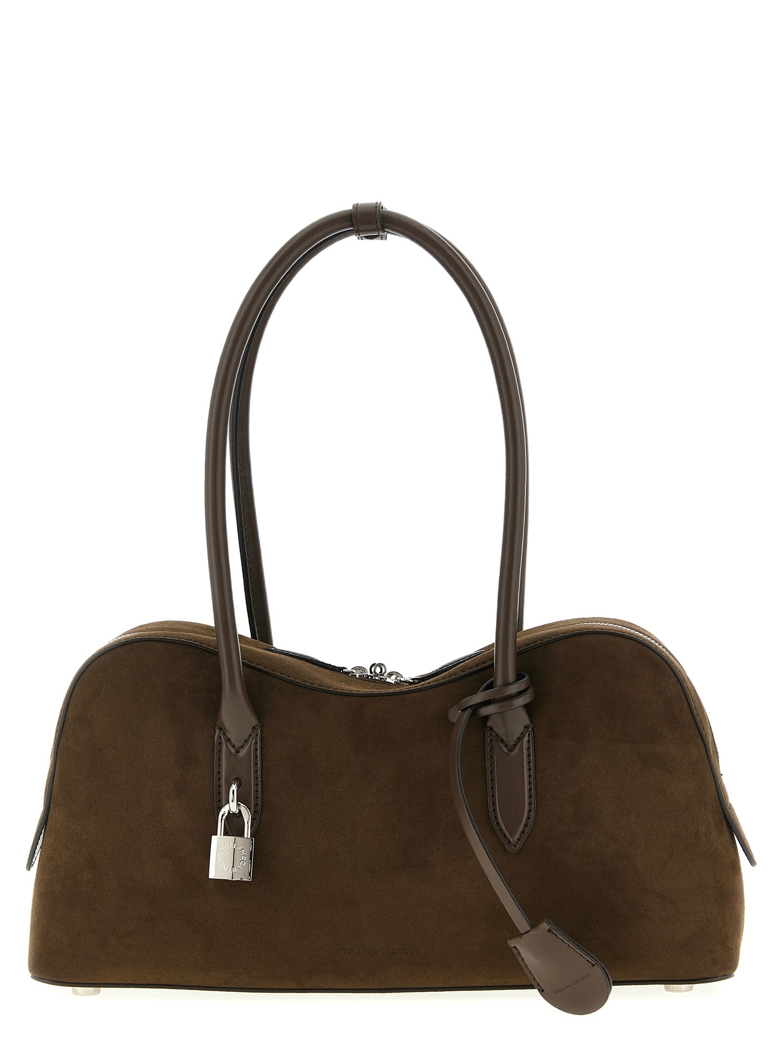 Bolso de hombro Stella McCartney de cáñamo marrón