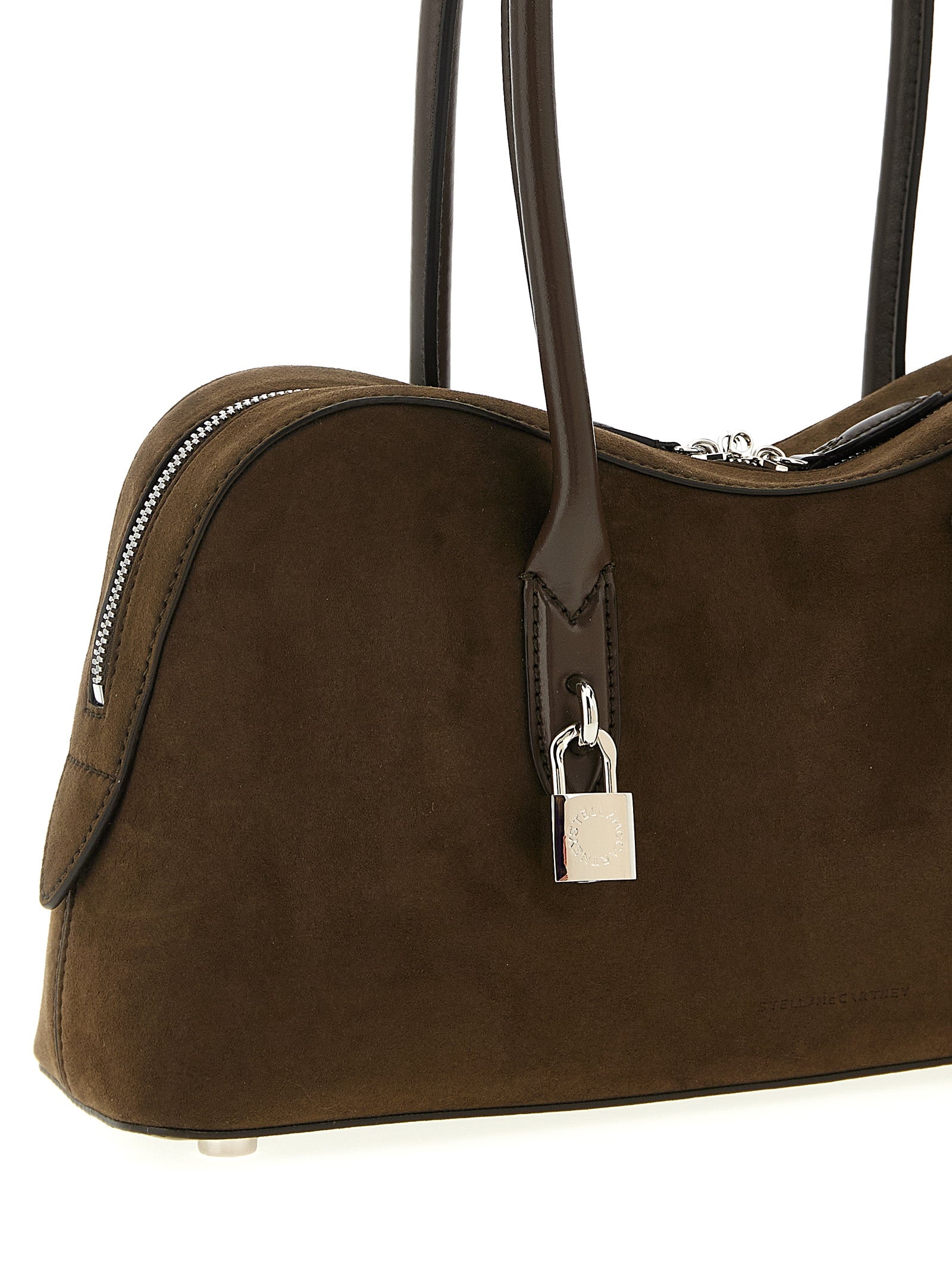 Bolso de hombro Stella McCartney de cáñamo marrón
