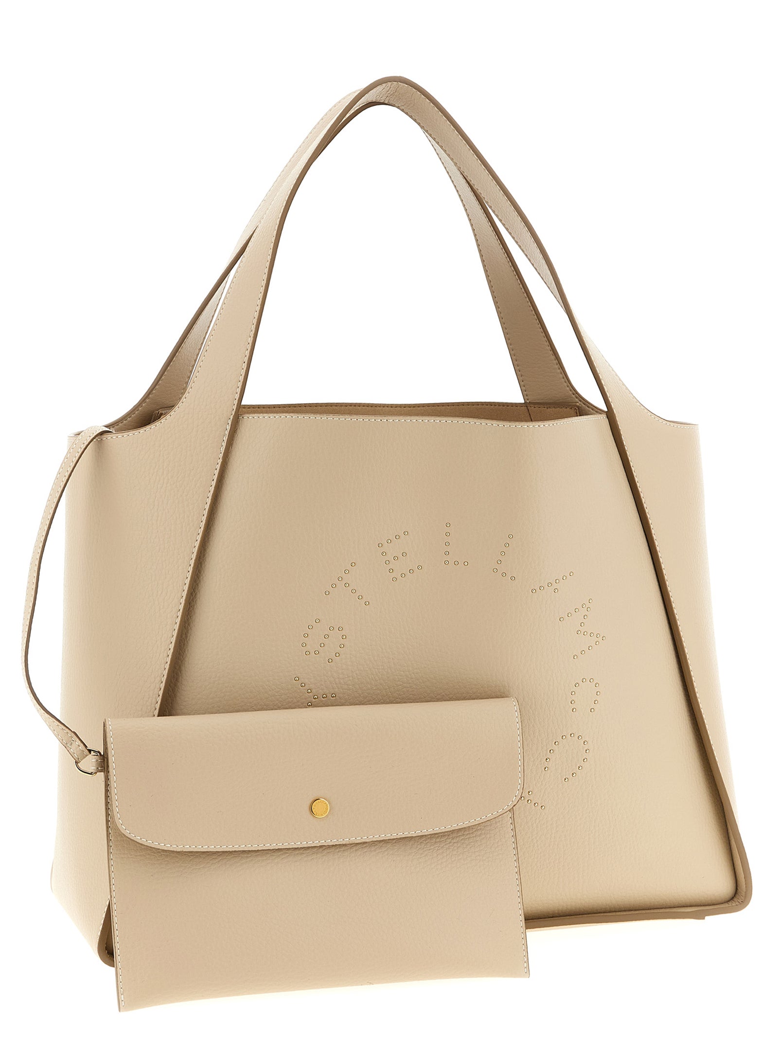 Bolso tote Stella McCartney de poliamida beige