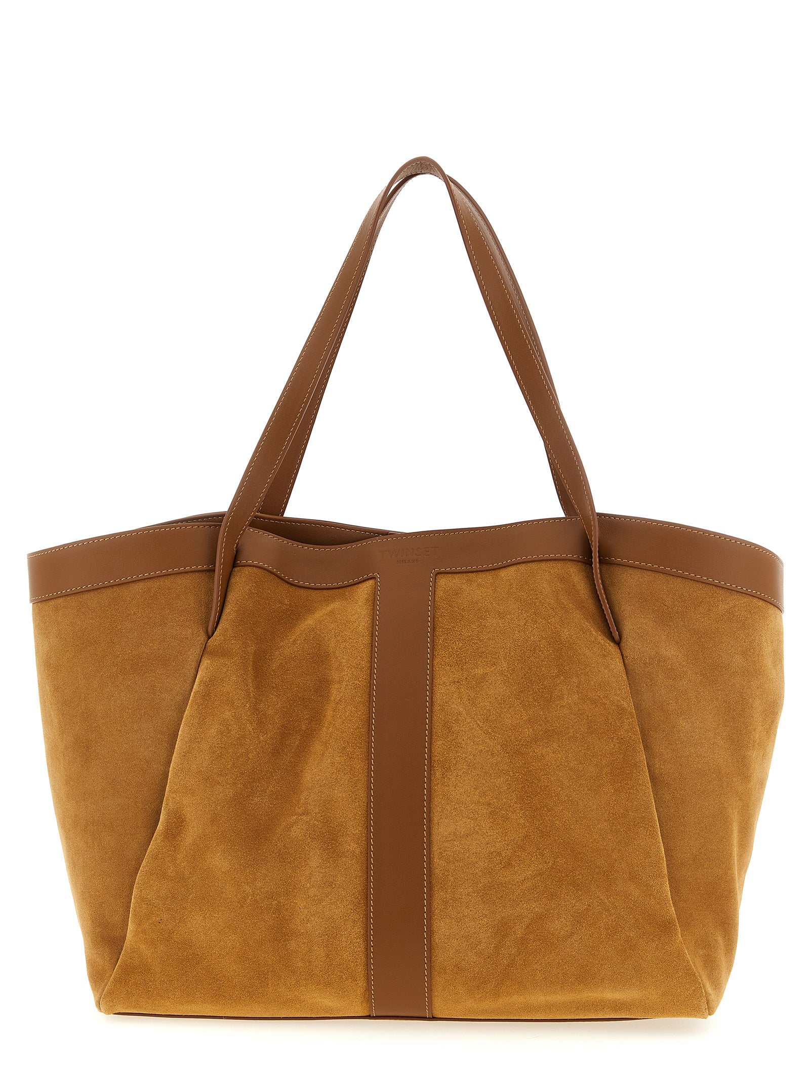 Bolso Tote de Polietileno Marrón Twinset