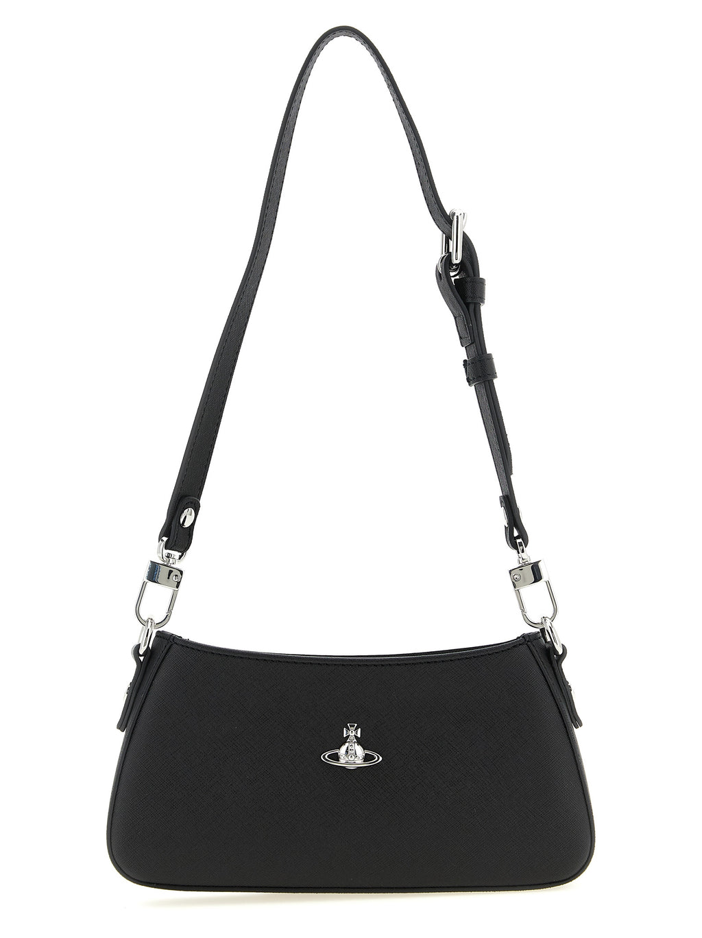 Bolso de hombro Vivienne Westwood de polietileno negro