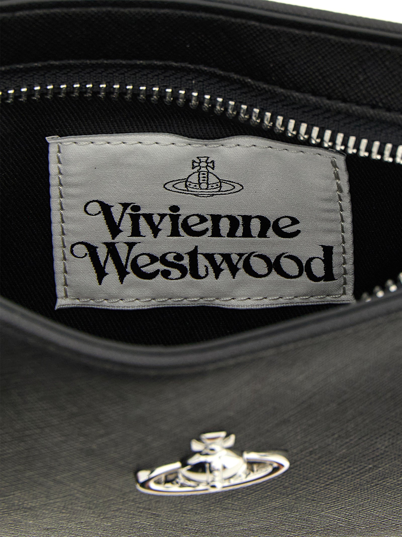 Bolso de hombro Vivienne Westwood de polietileno negro