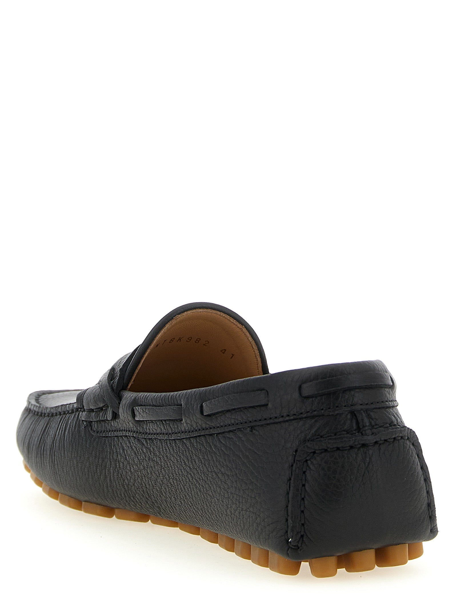 Mocasines sin cordones Valentino Garavani de piel de becerro negra