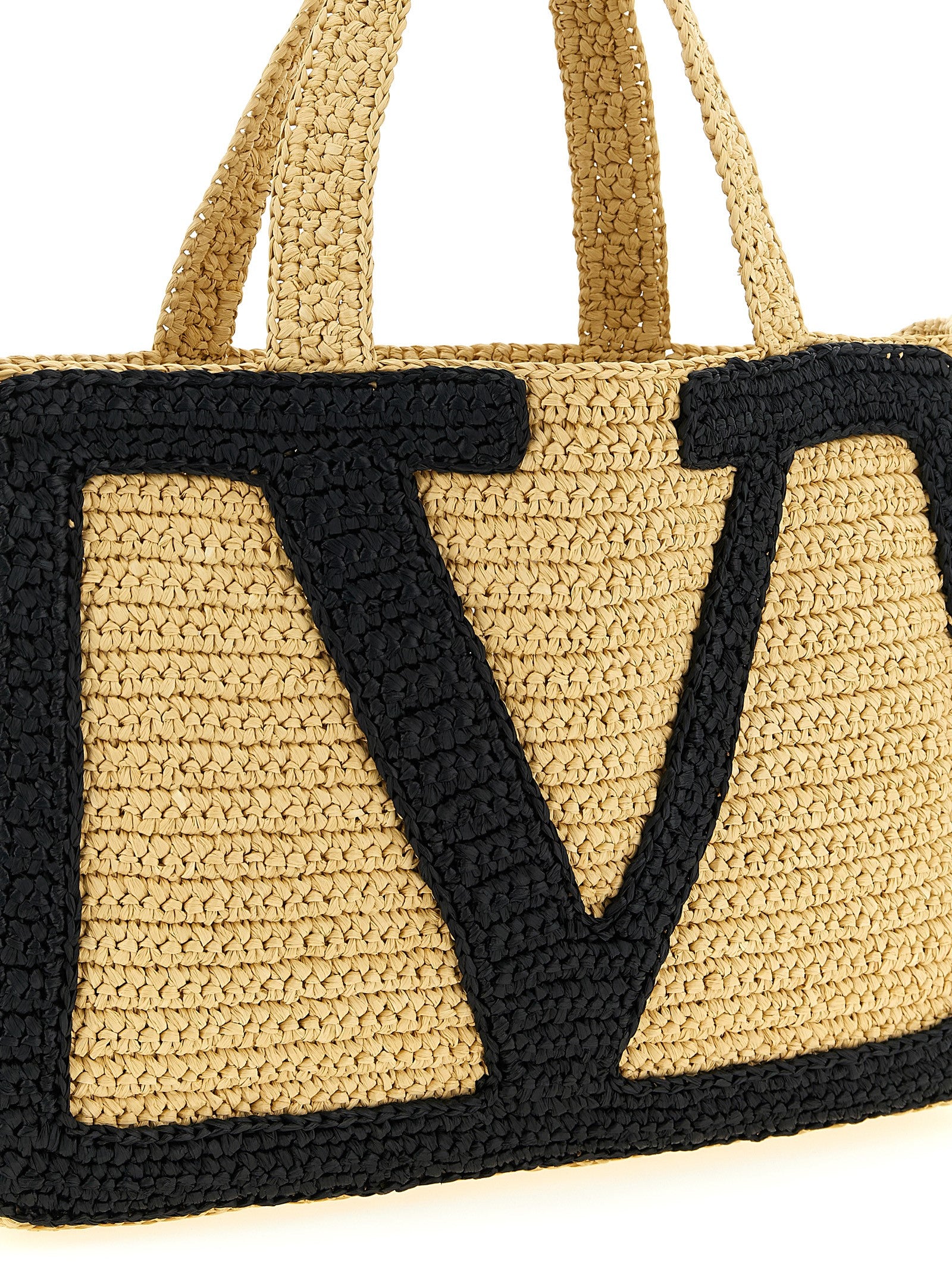Bolso tote Valentino Garavani negro de viscosa