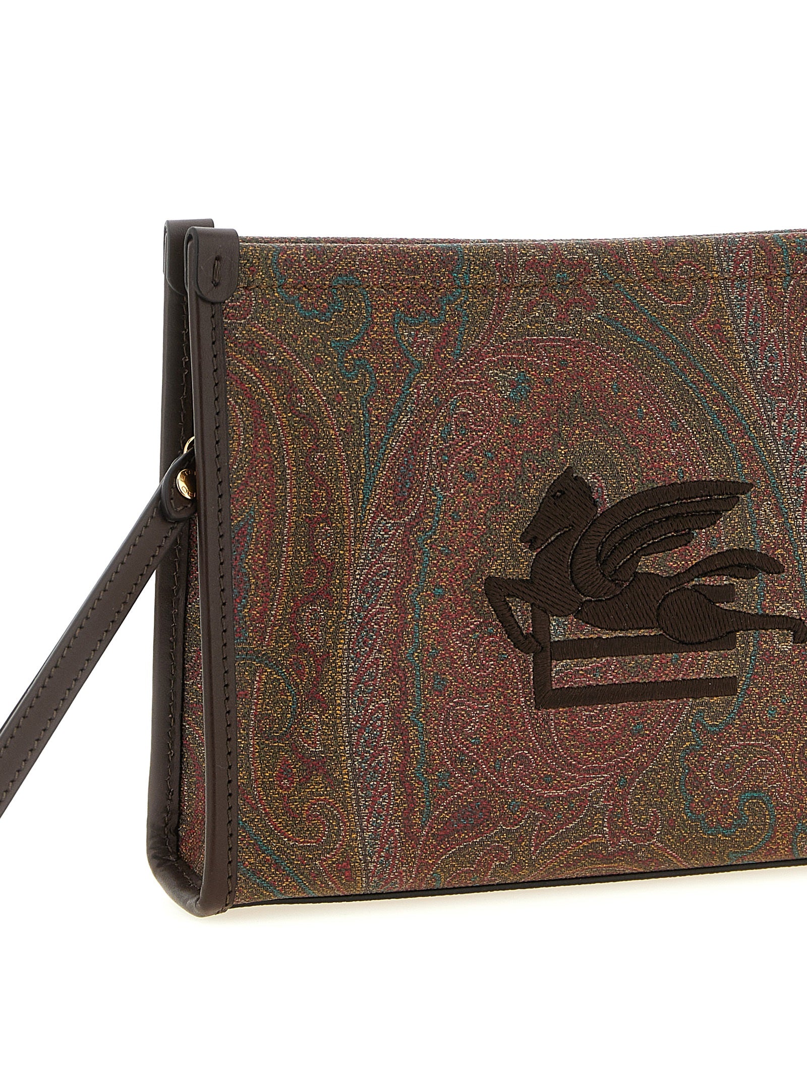 Bolso de mano Etro de algodón multicolor