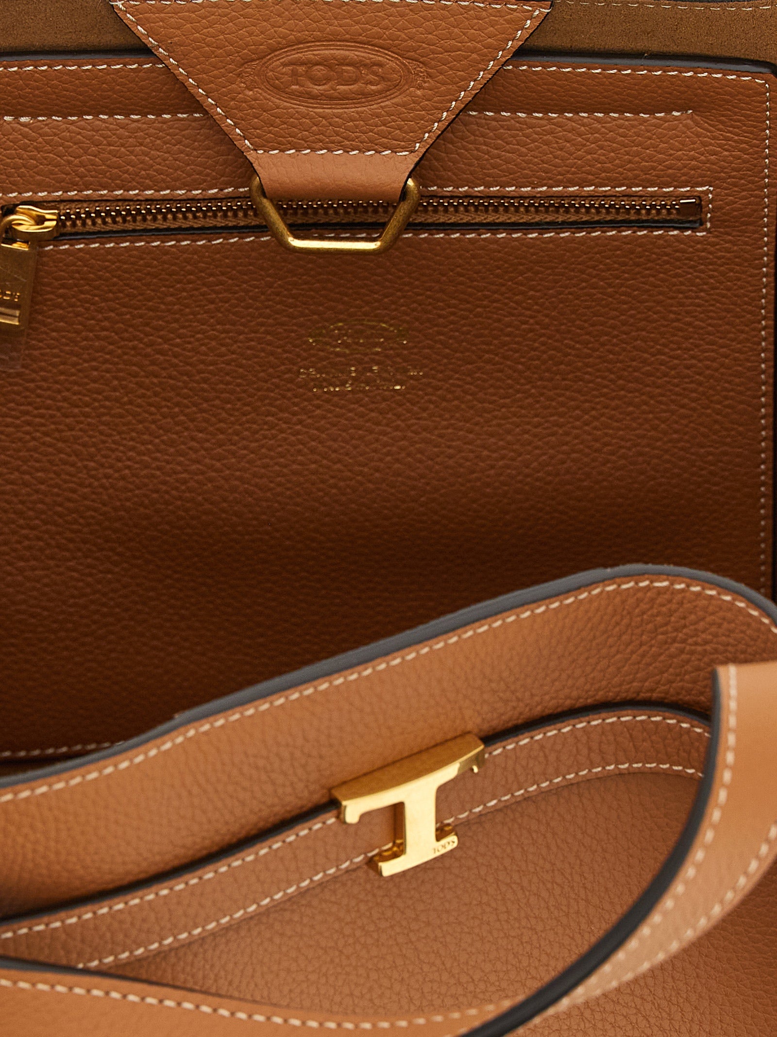 Bolso tote Tod's de piel de becerro marrón