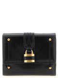 Tarjetero Chloé de cuero de búfalo negro