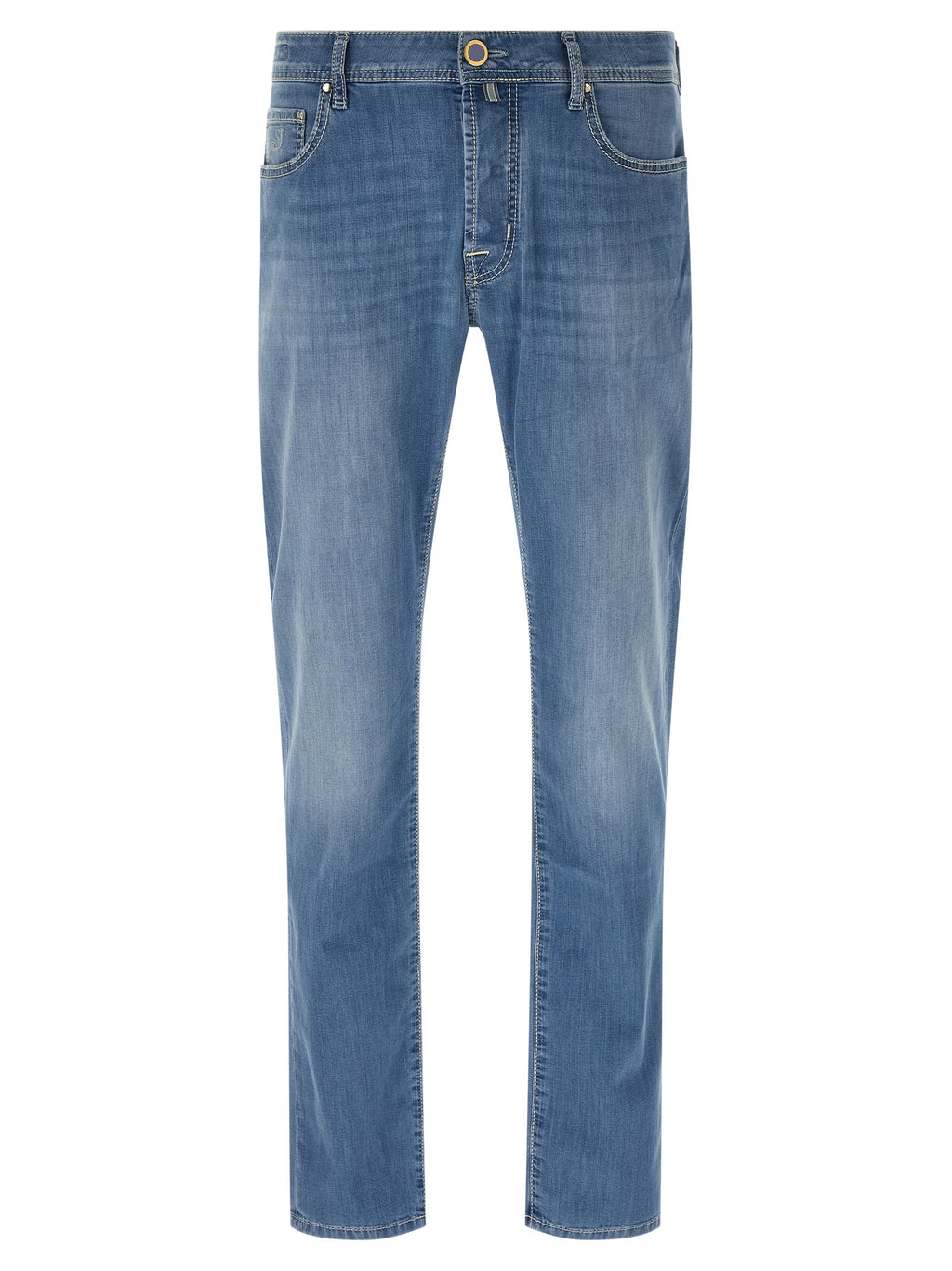 Jeans rectos de algodón azul Jacob Cohen