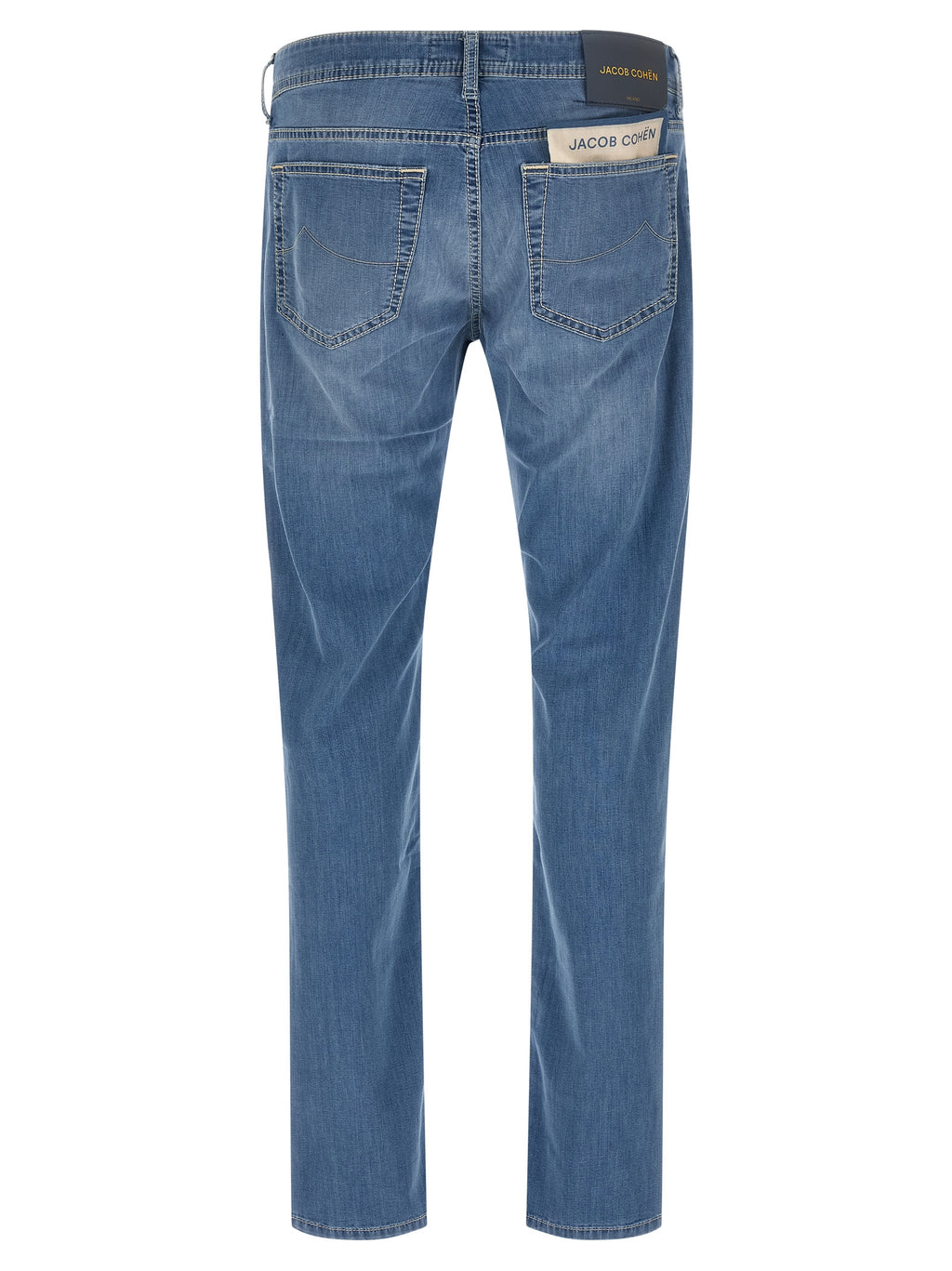 Jeans rectos de algodón azul Jacob Cohen
