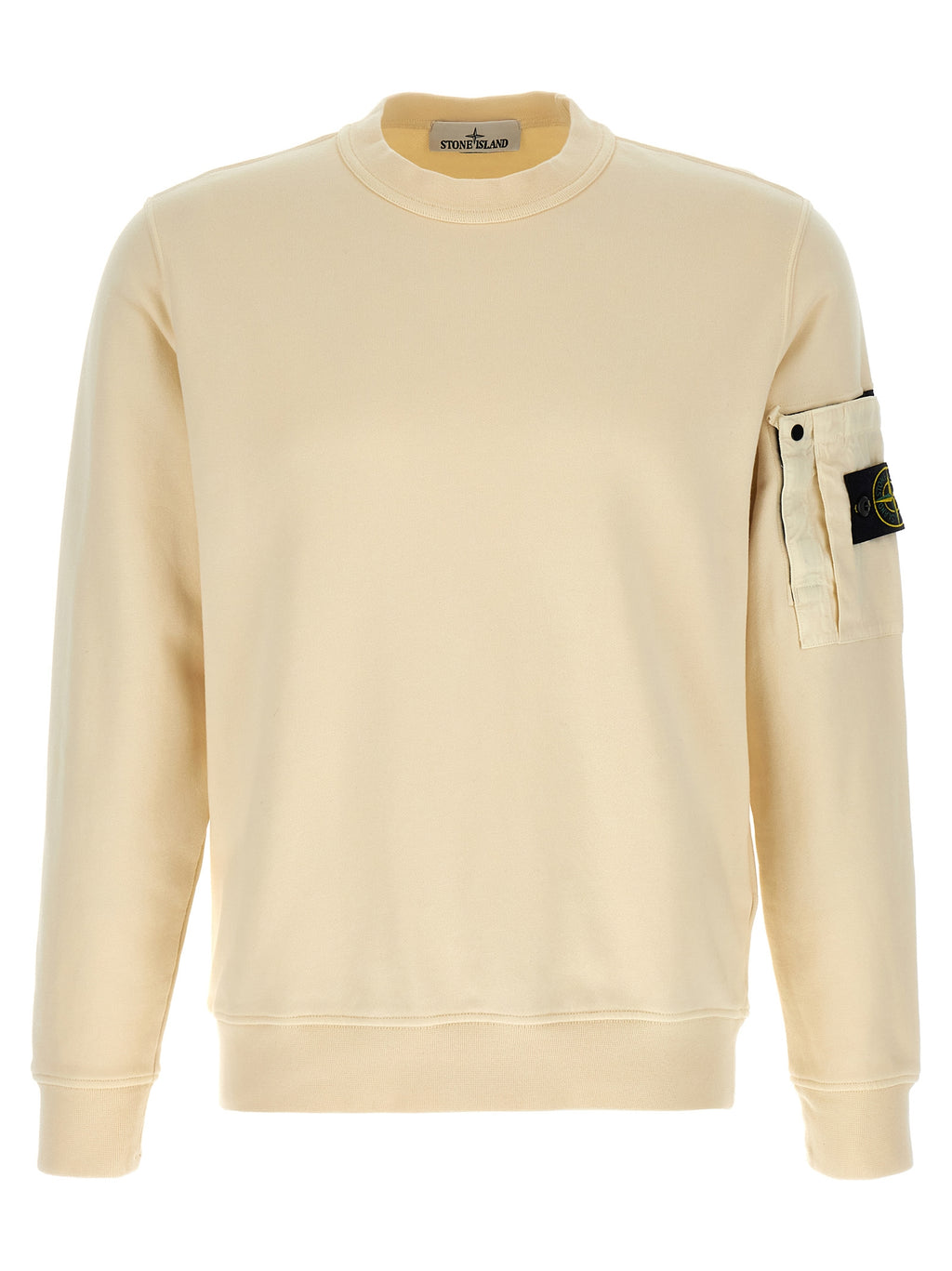 Sudadera de algodón beige Stone Island