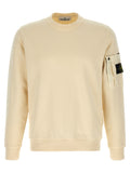 Sudadera de algodón beige Stone Island