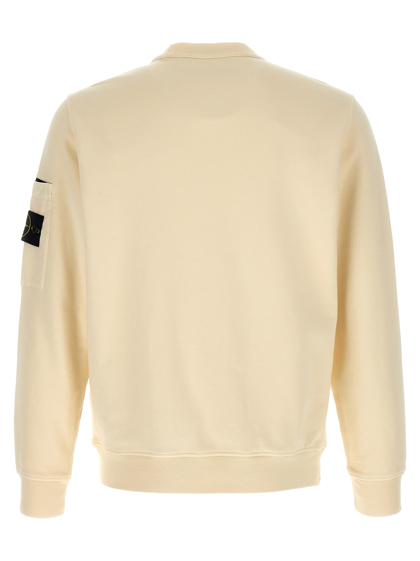 Sudadera de algodón beige Stone Island