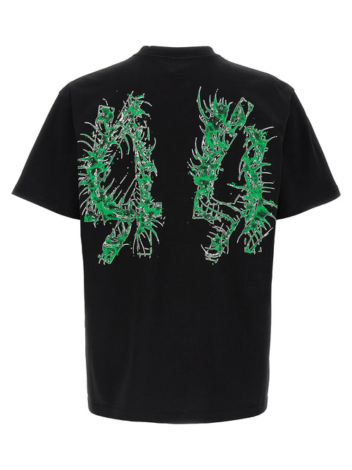 Camiseta de algodón negra 44 Label Group
