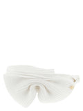 Maison Michel White Papier Headband
