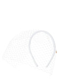 Maison Michel White Polyamide Headband