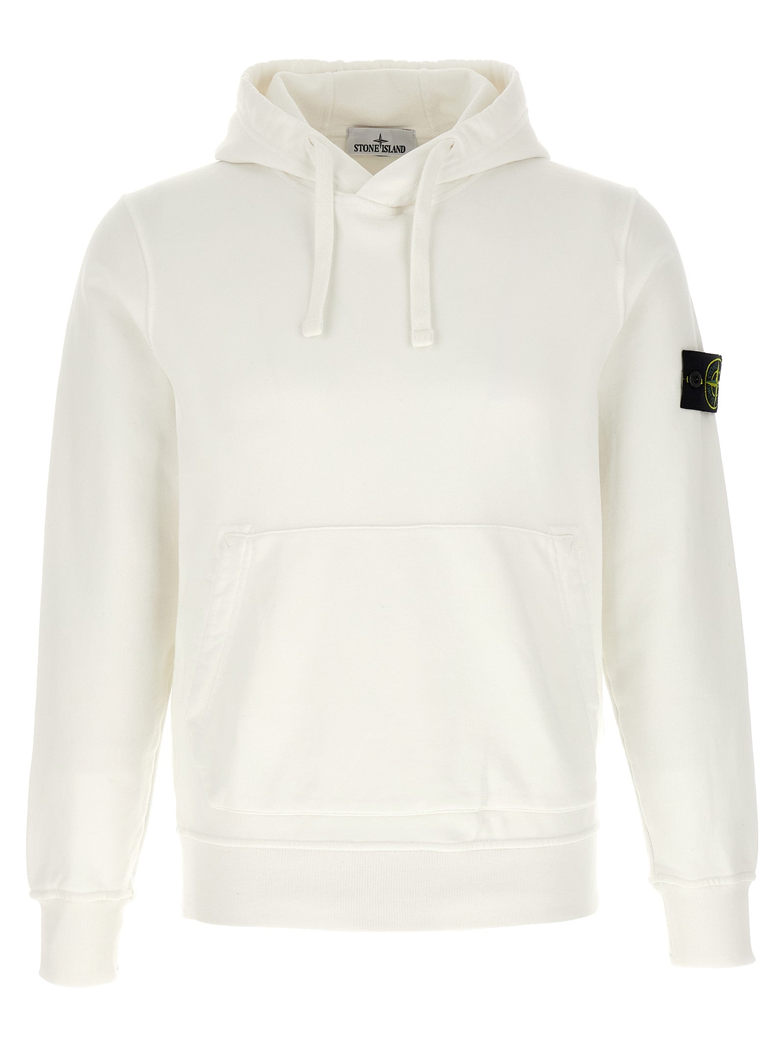 Sudadera de algodón blanca Stone Island
